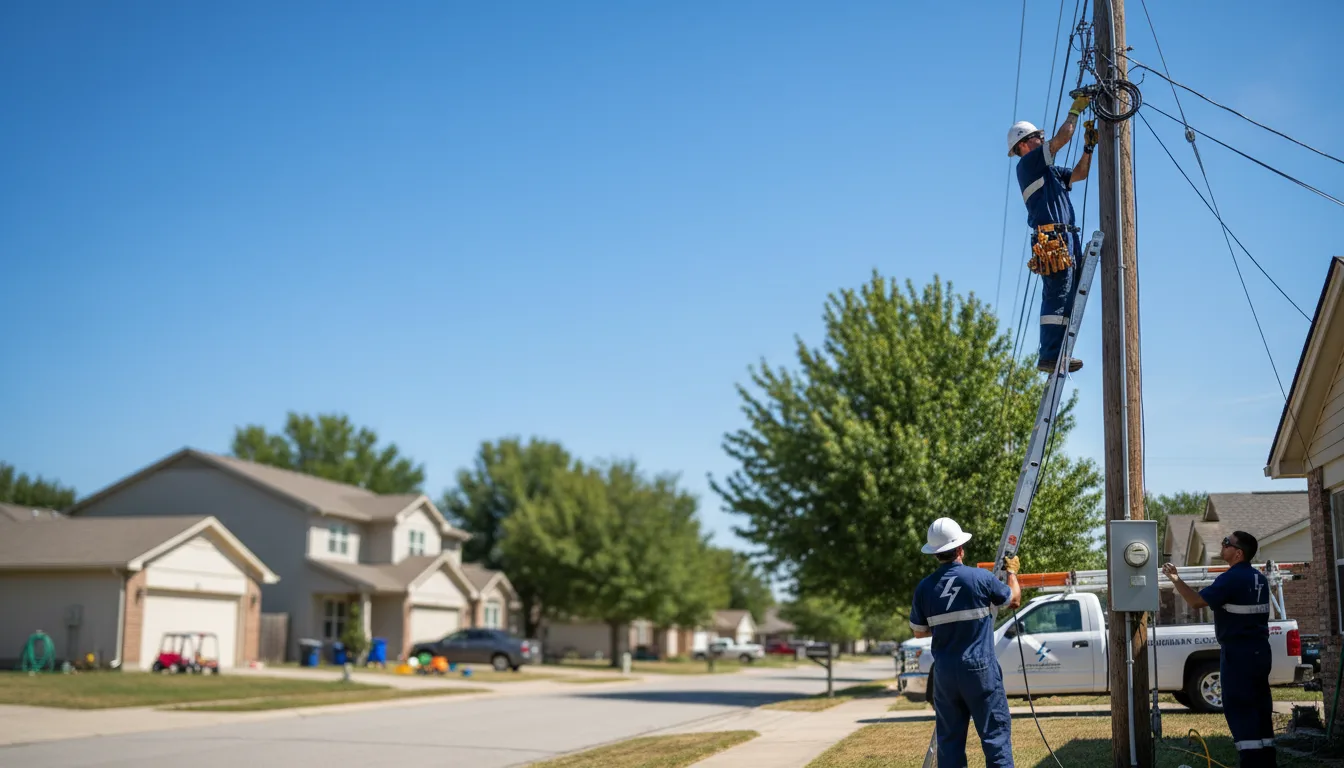 Residential electrician providing installation services in Mershon, GA